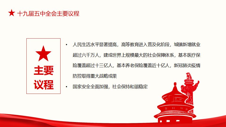 中国共产党第十九届中央委员会第五次全体会议完整解读动态PPT