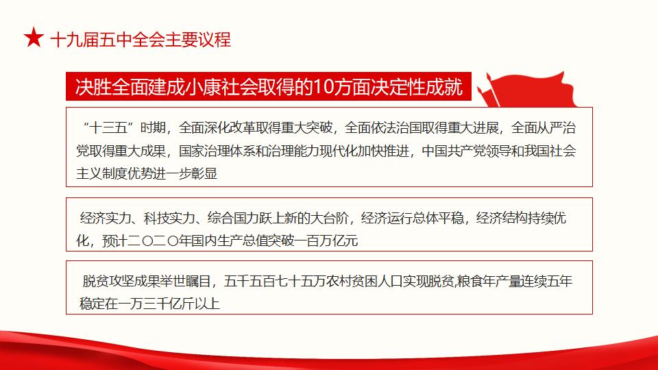 中国共产党第十九届中央委员会第五次全体会议完整解读动态PPT