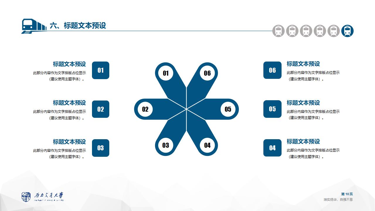 西南交通大学论文答辩通用ppt模板