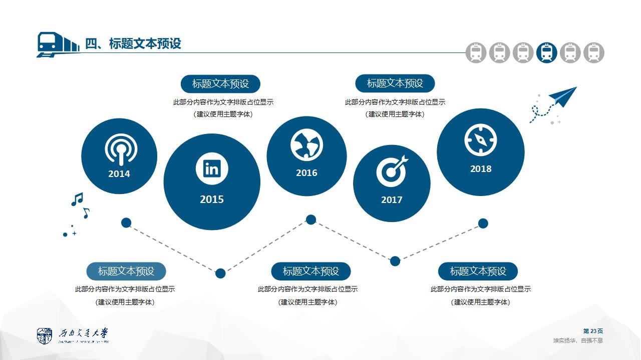 西南交通大学论文答辩通用ppt模板