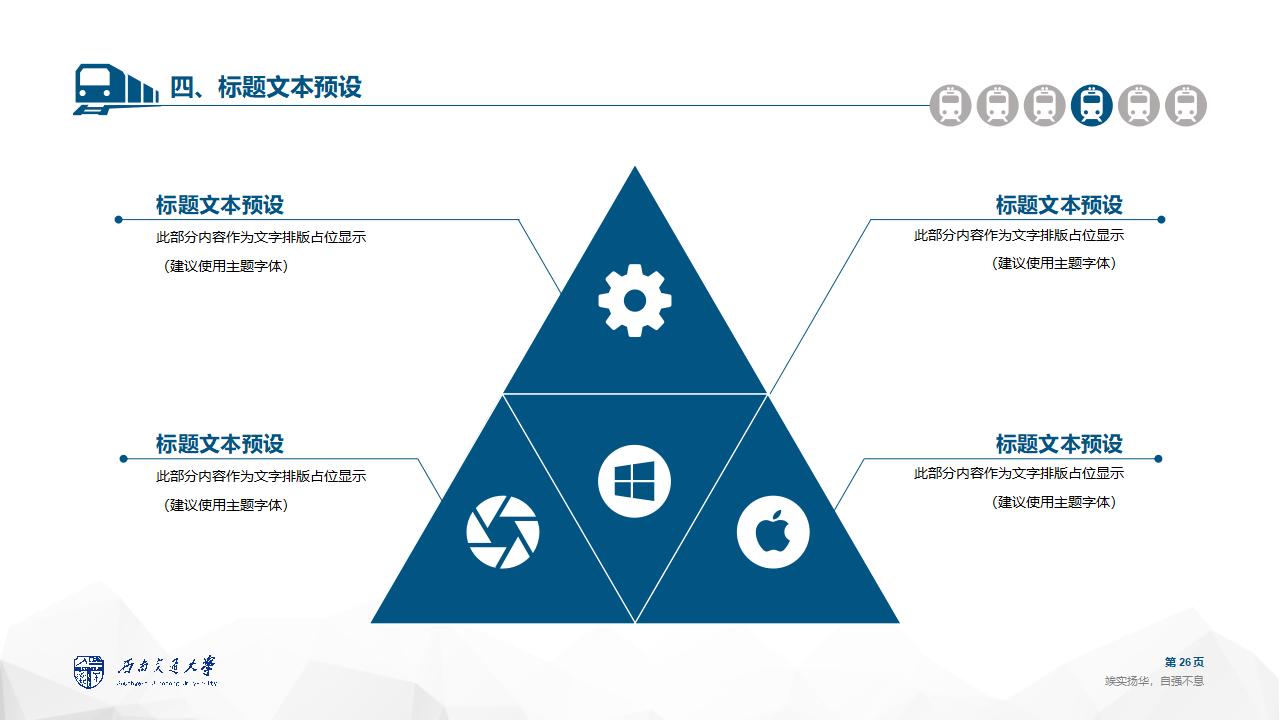 西南交通大学论文答辩通用ppt模板