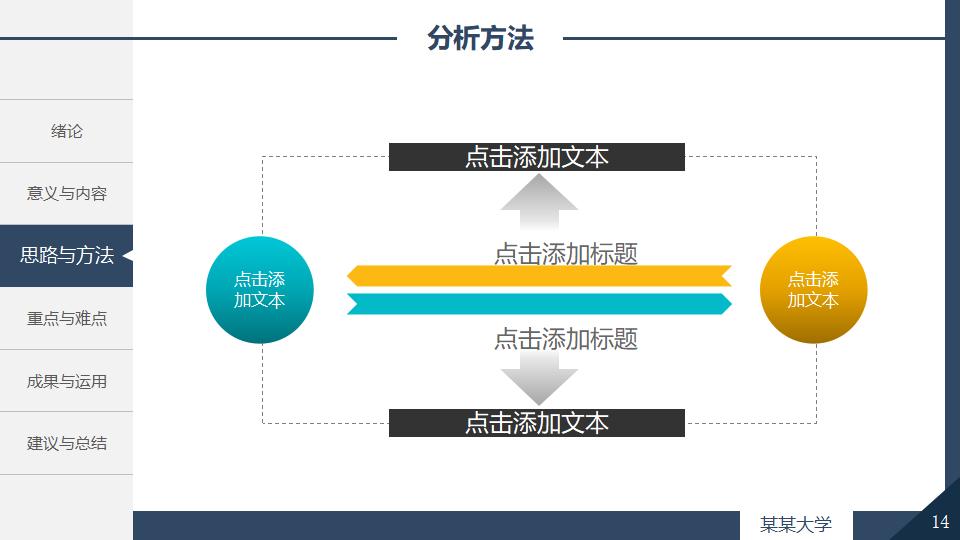 深色沉稳毕业论文答辩PPT模板