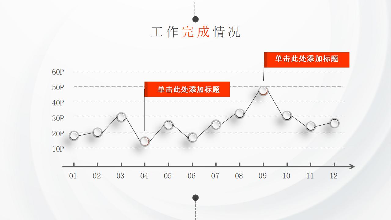 白色极简微立体2024年终工作总结新的起点新的开始PPT模板