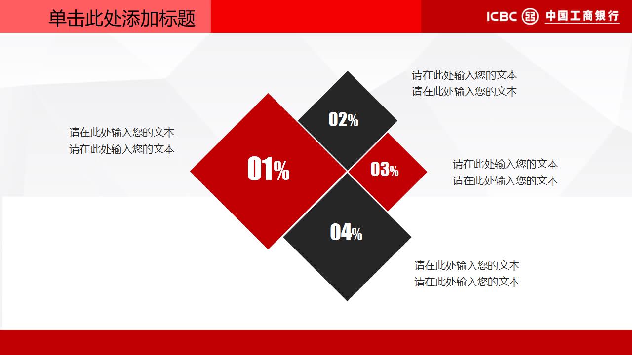 中国工商银行专用PPT模板