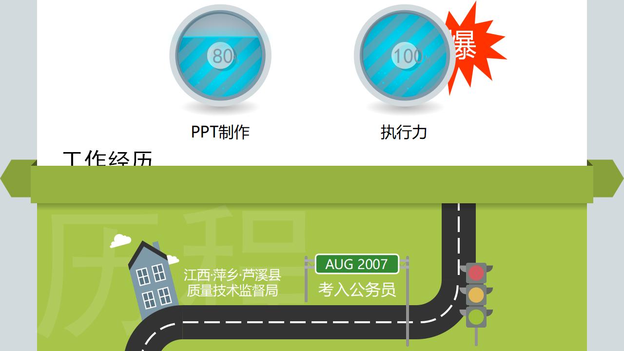 动态求职简历PowerPoint模板