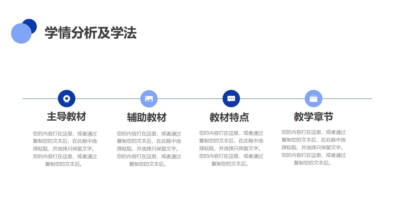 信息化教学设计说课PPT模板