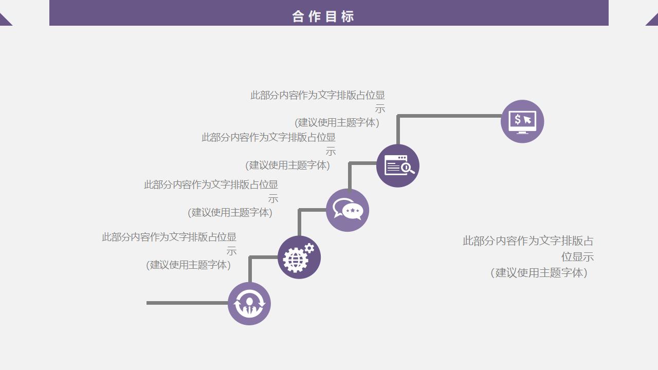 紫色扁平化商业贸易策划书PPT模板