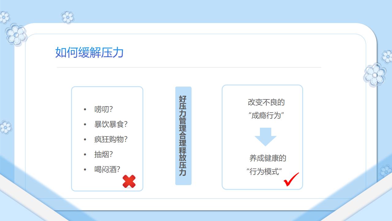 压力管理如何缓解压力PPT模板