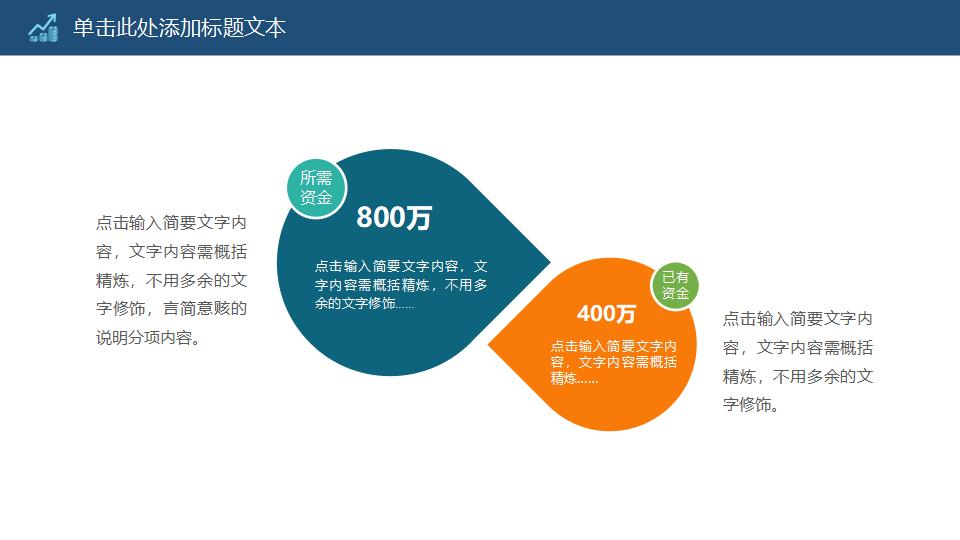 大气商务融资计划书PPT模板