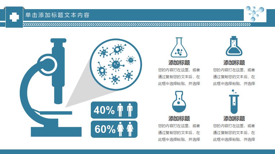 化学细胞医疗手术工作总结PPT模板