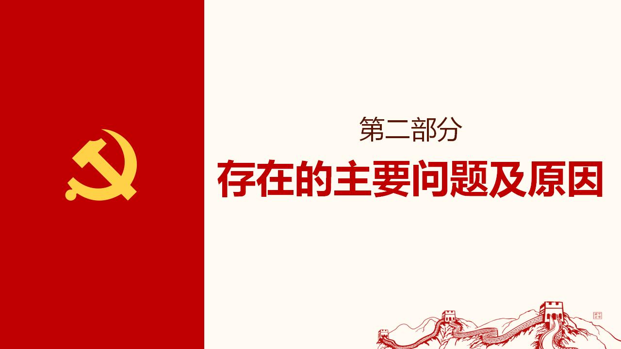 党支部党建工作总结PPT模板