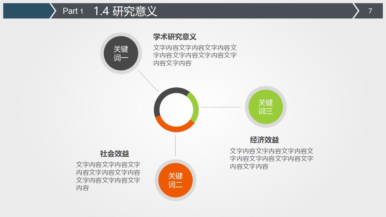 动态通用毕业论文答辩PPT模板