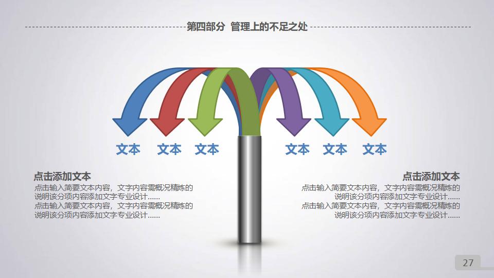 手指滑动报告述职PPT模板