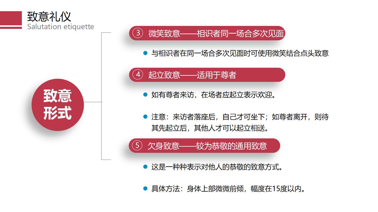 商务礼仪之见面礼仪PPT模板