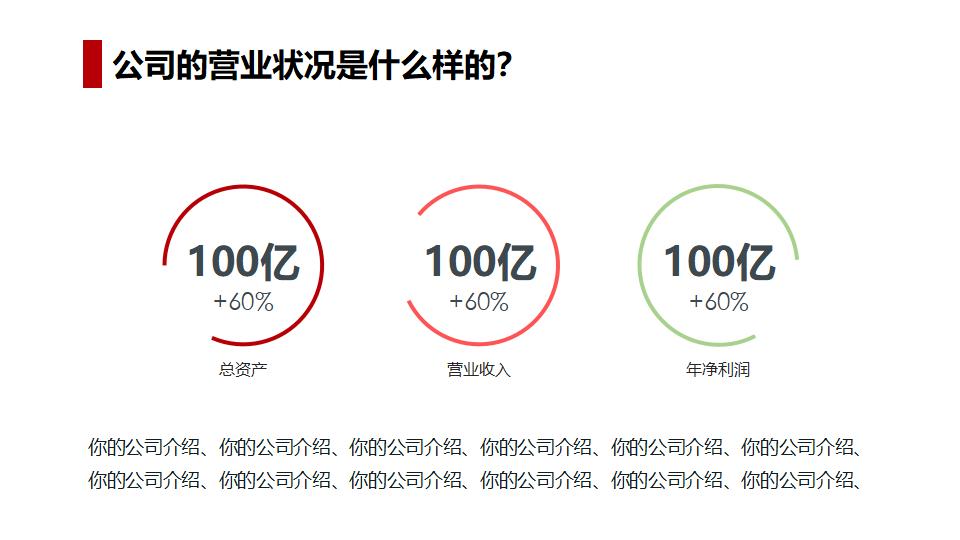 简洁实用公司介绍PPT模板