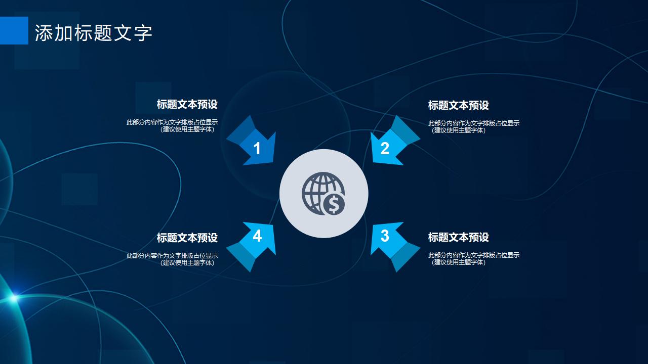 蓝色动态质感科技创业计划书工作总结PPT