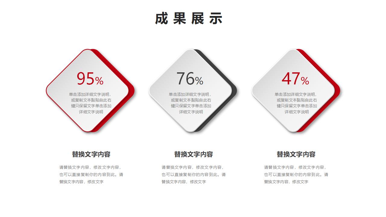 简约红色年终总结汇报PPT模板