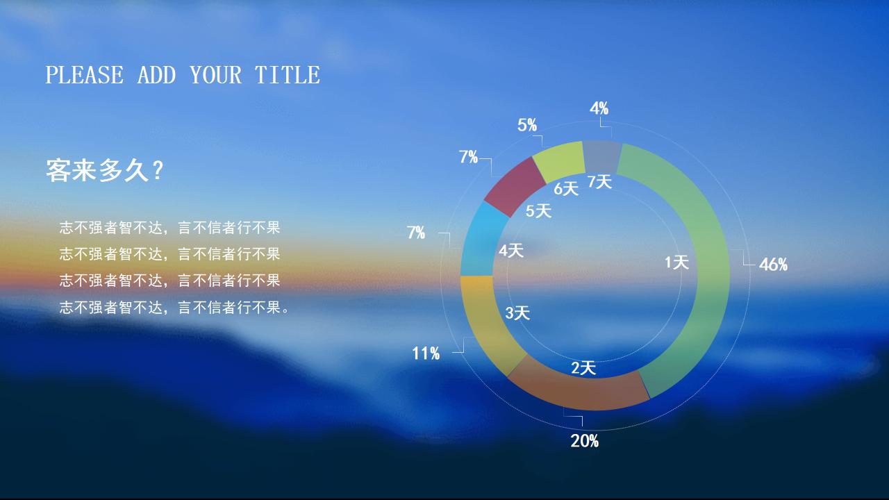 旅游大数据分析IOS风PPT模板