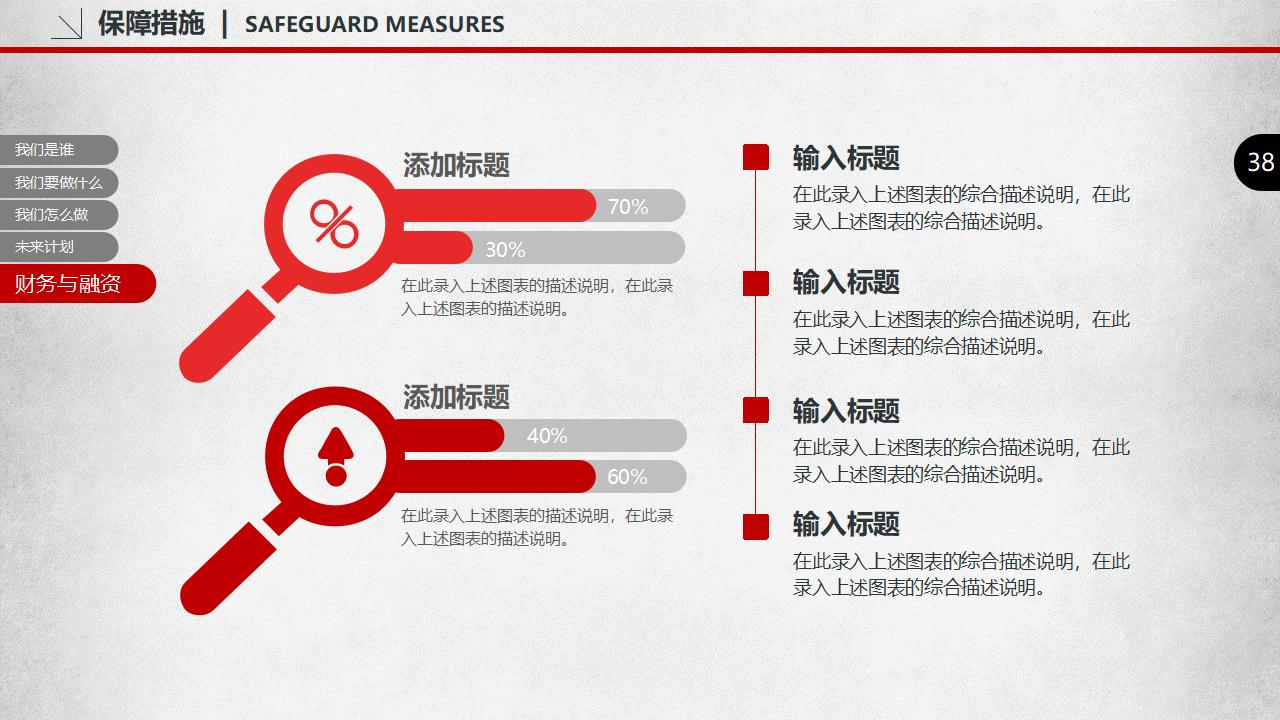 创业商业融资计划书PPT模板