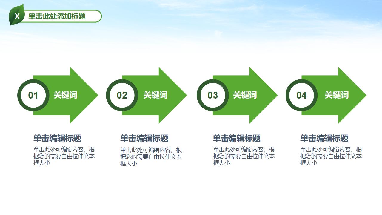 绿色简约环境环保生态环境工作汇报PPT