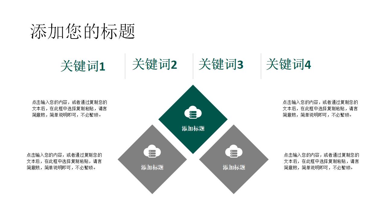 绿色简约风国家电网部门工作总结PPT模板