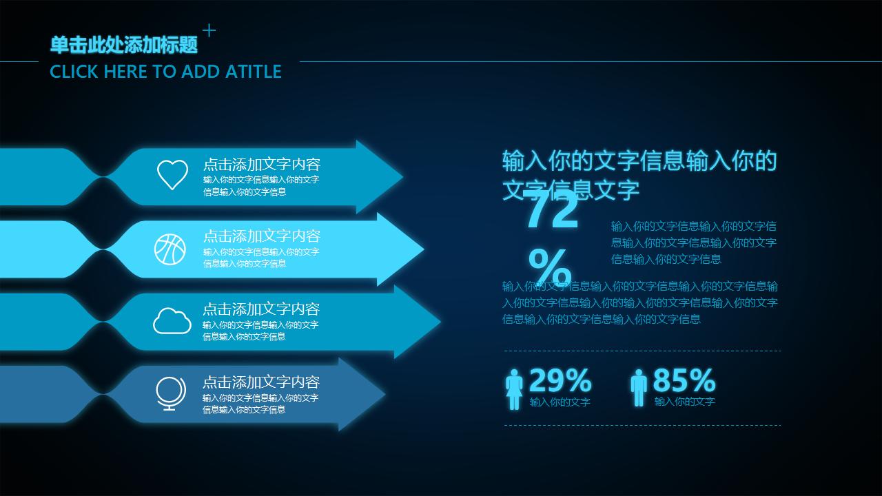 酷炫科技感工作汇报总结PPT模板