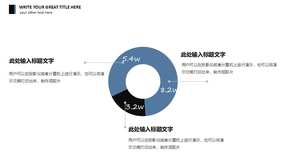 大气时尚简约述职报告工作总结PPT模板