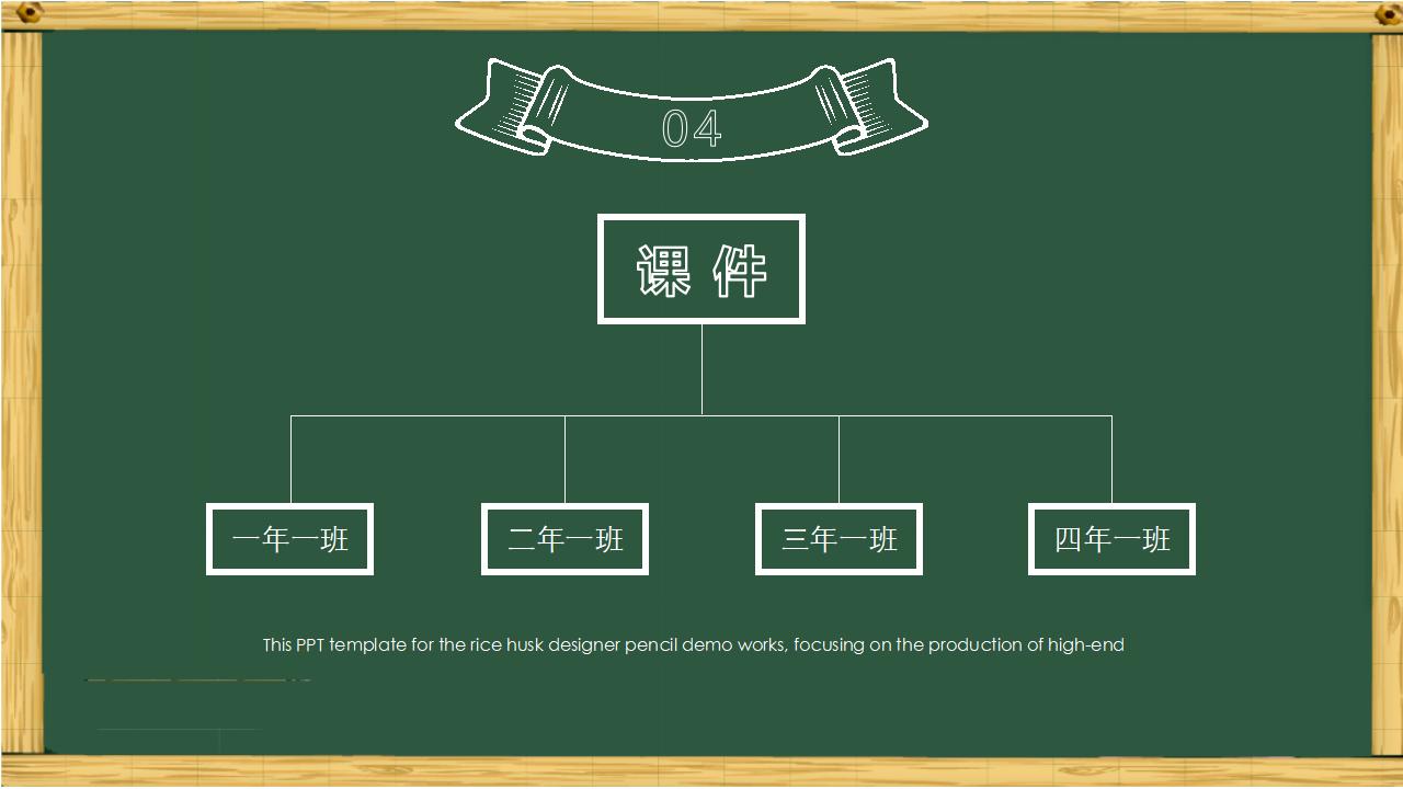 卡通黑板风粉笔字教育教学培训说课PPT