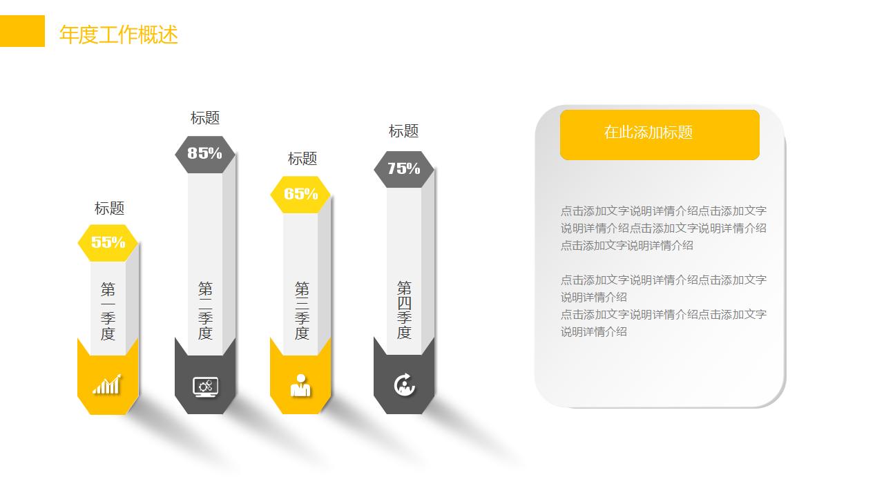 黄色简约房地产商业项目计划书PPT模板