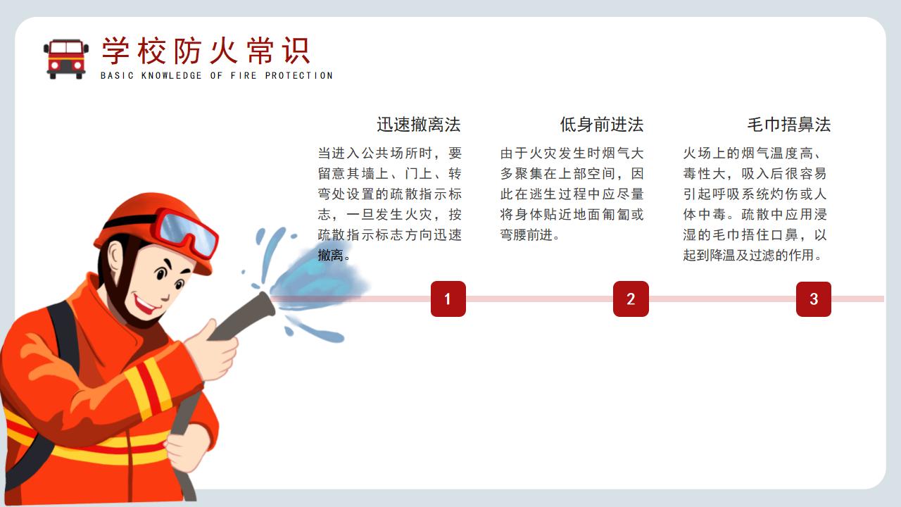 假期消防远离火灾PPT模板