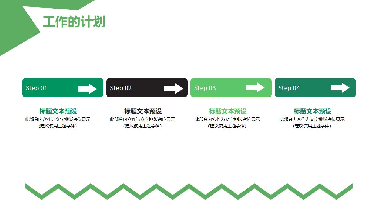 小清新绿色财务会计年度工作总结汇报PPT