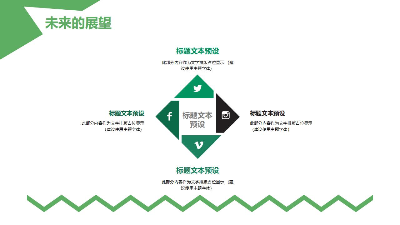 小清新绿色财务会计年度工作总结汇报PPT