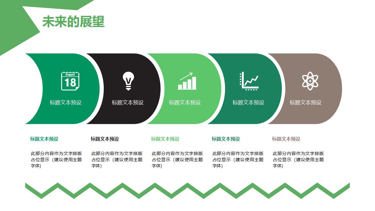 小清新绿色财务会计年度工作总结汇报PPT