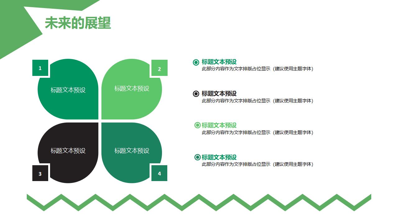 小清新绿色财务会计年度工作总结汇报PPT