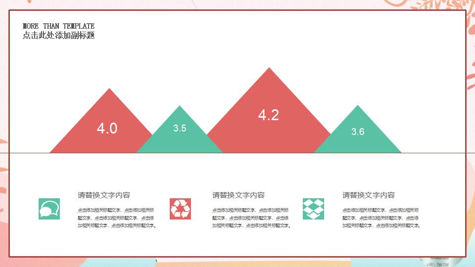 小清新儿童插画教育培训通用PPT模板