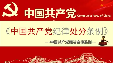 中国共产党纪律处分条例政府党建机制PPT
