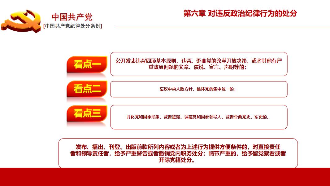 中国共产党纪律处分条例政府党建机制PPT