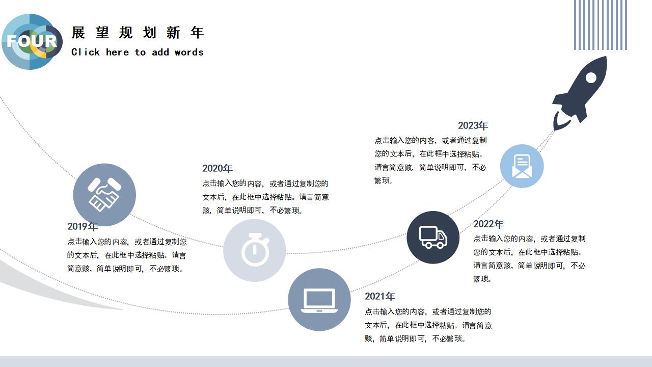 创意圆形设计个人述职报告工作汇报PPT